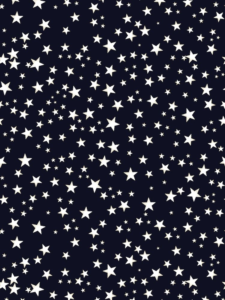 Golden White Stars