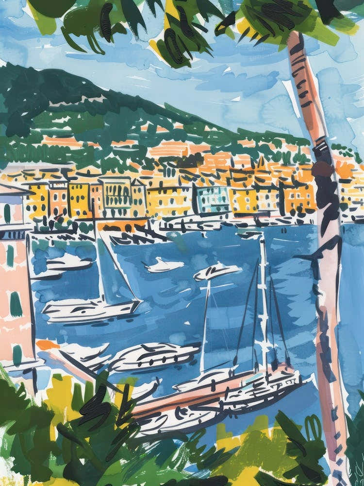 Travel Poster Happy Places Genoa 3