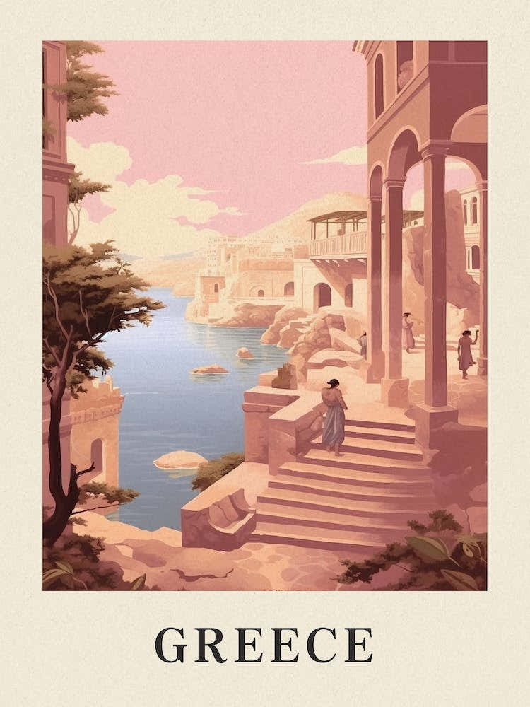 Vintage Travel Poster Greece 3