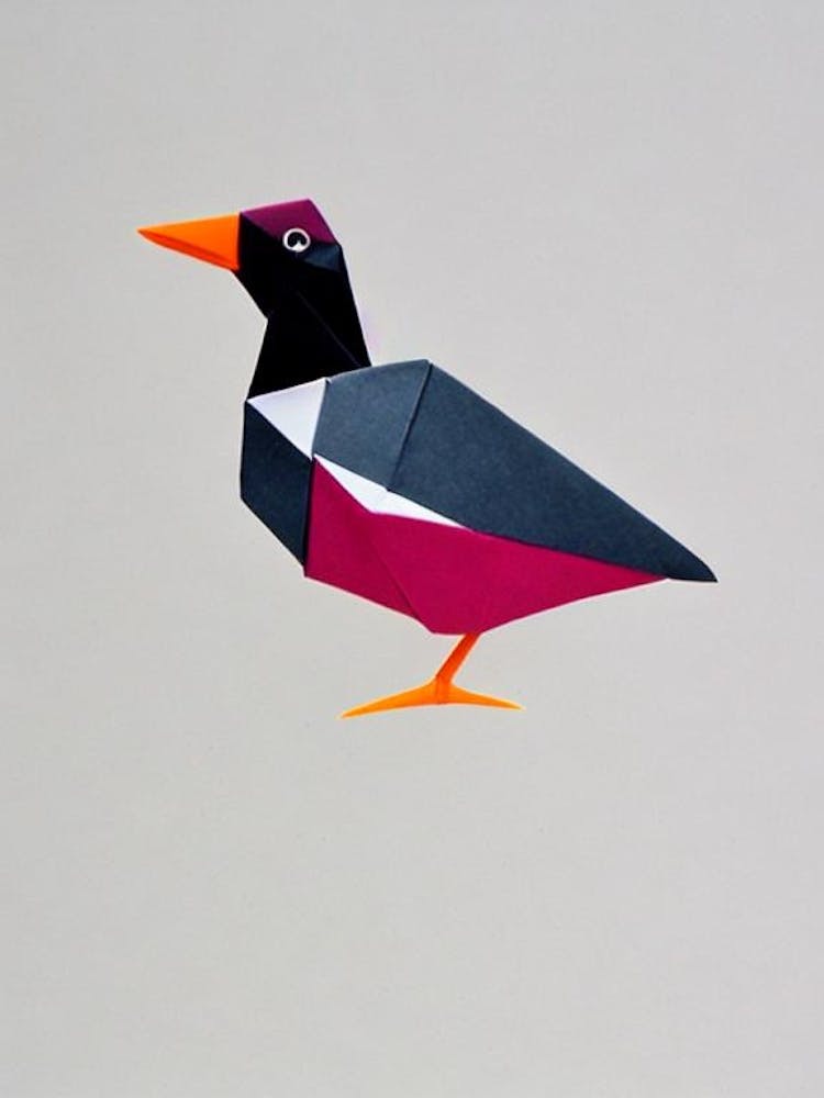 Bufflehead Origami Bird