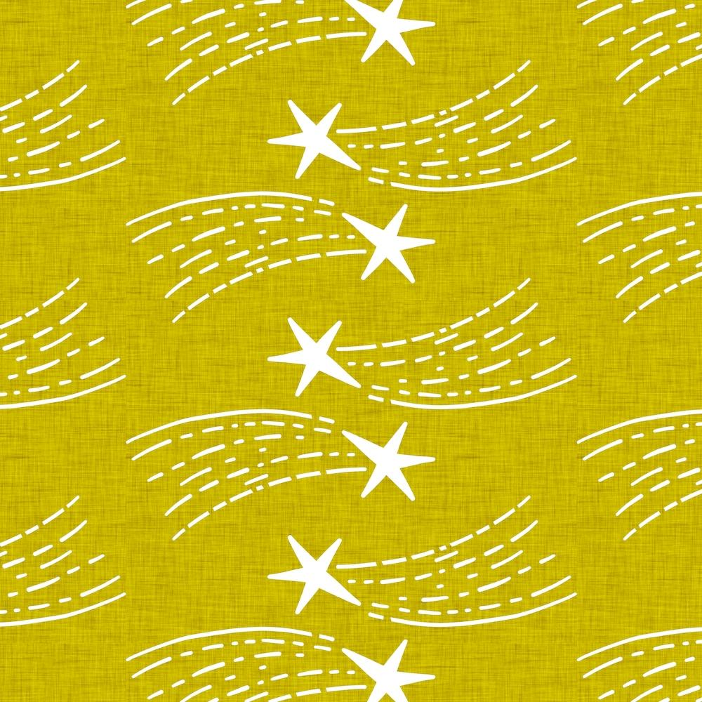 Shooting Star Dark Gold Square