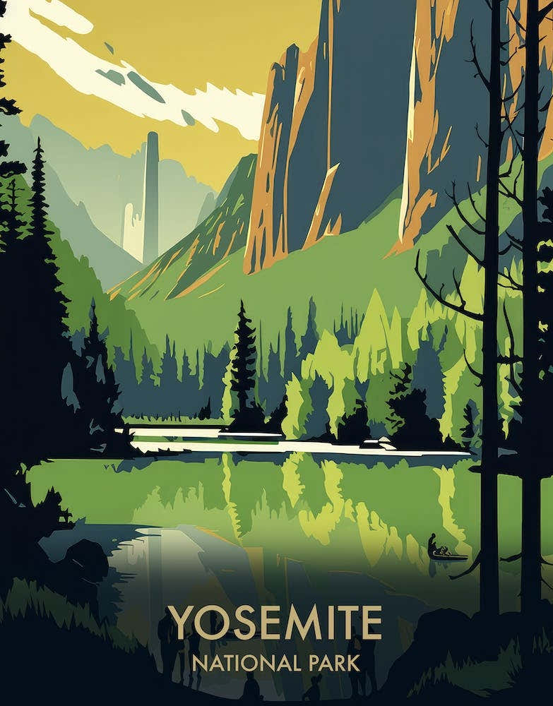 Yosemite National Park Vintage Travel Poster 9