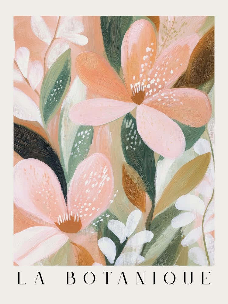 Soft modern botanicals in pastel hues in a minimalist aesthetic – Scandinavian style abstract floral illustration botanical print - contemporary wall art perfect for calm bedrooms, elegant offices, or nature inspired feminine decor 6