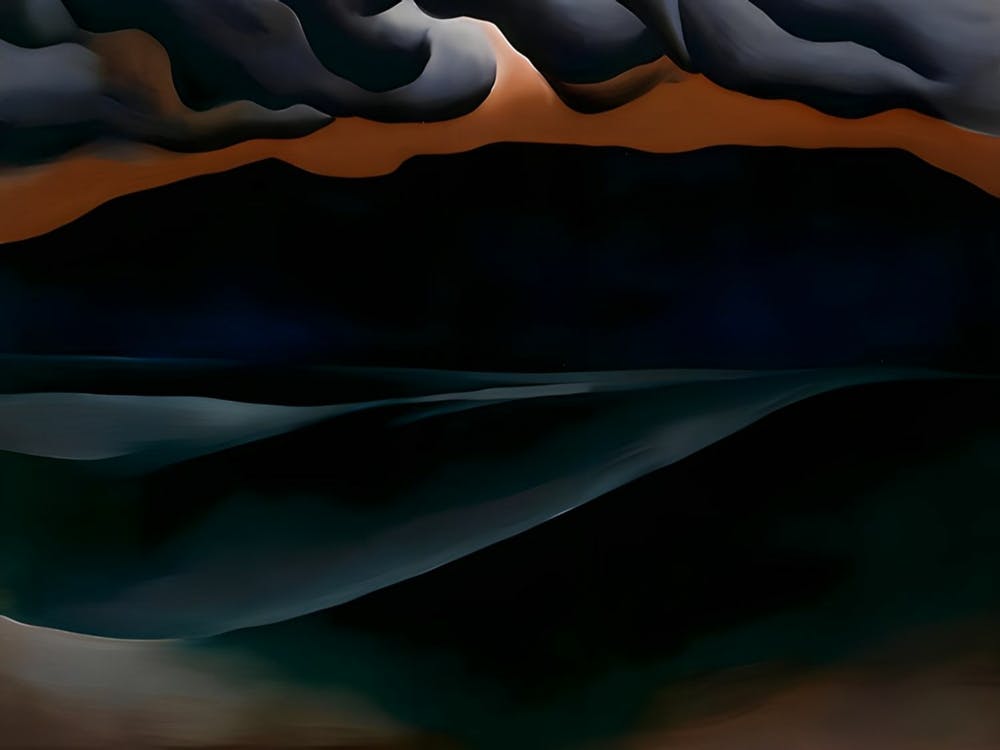 Georgia O'Keeffe - Storm Cloud Lake George, 1923