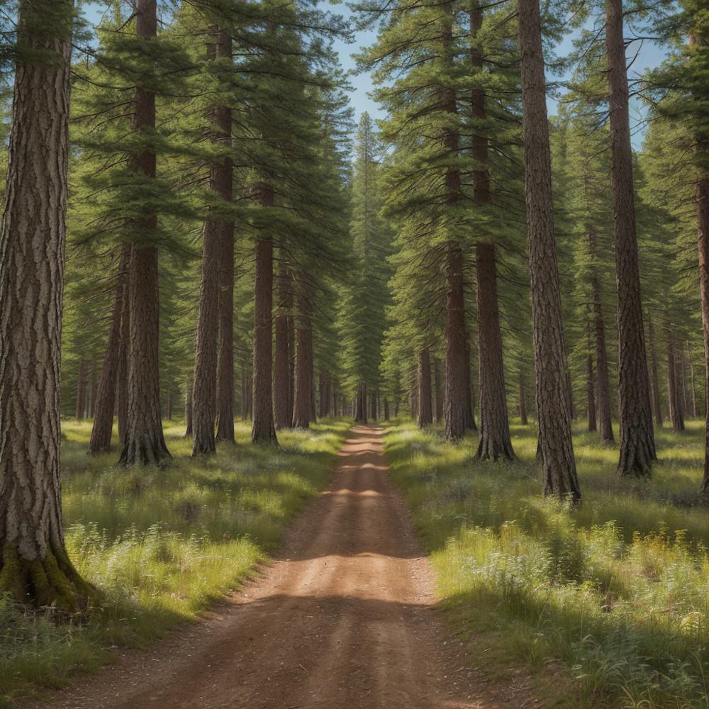 Dirt Road In The Forest