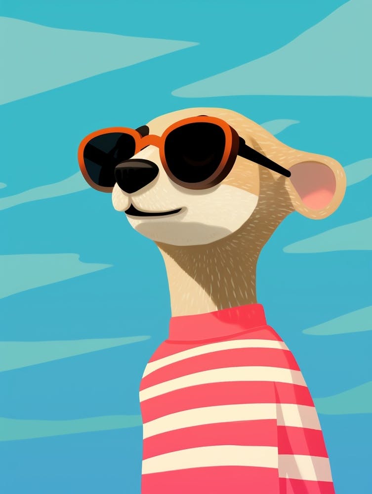 Little Meerkat 2 Wearing Sunglasses
