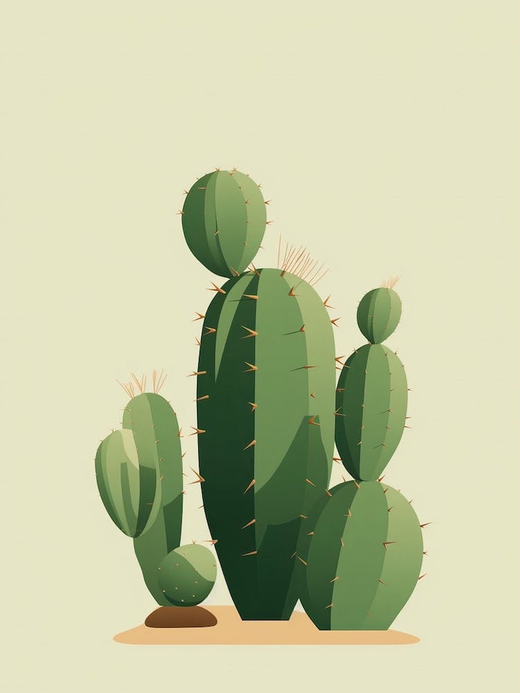 Bishops Cactus Illustration 3