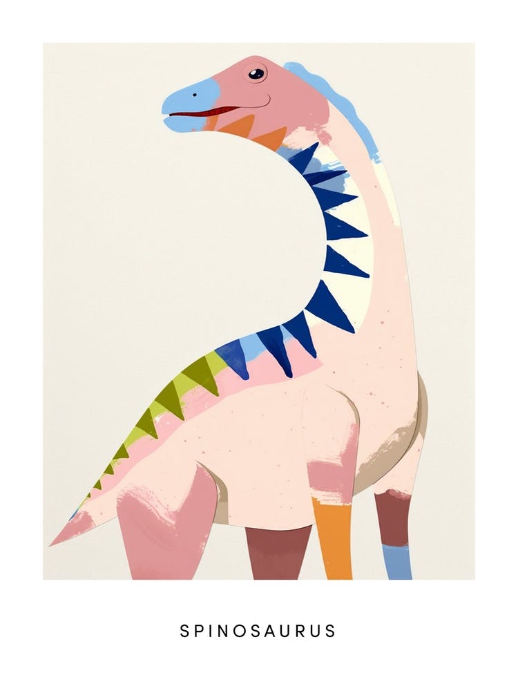 Nursery Dinosaur Art Spinosaurus 2 Poster