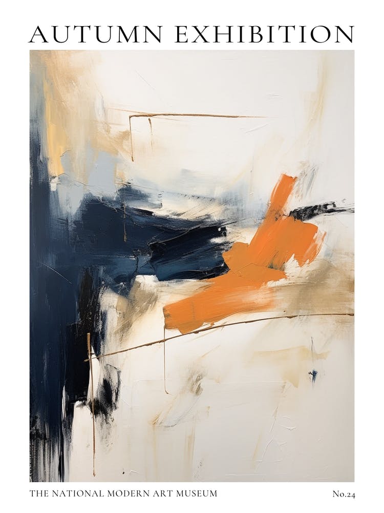 Autumn Exhibition Modern Abstract Poster 24