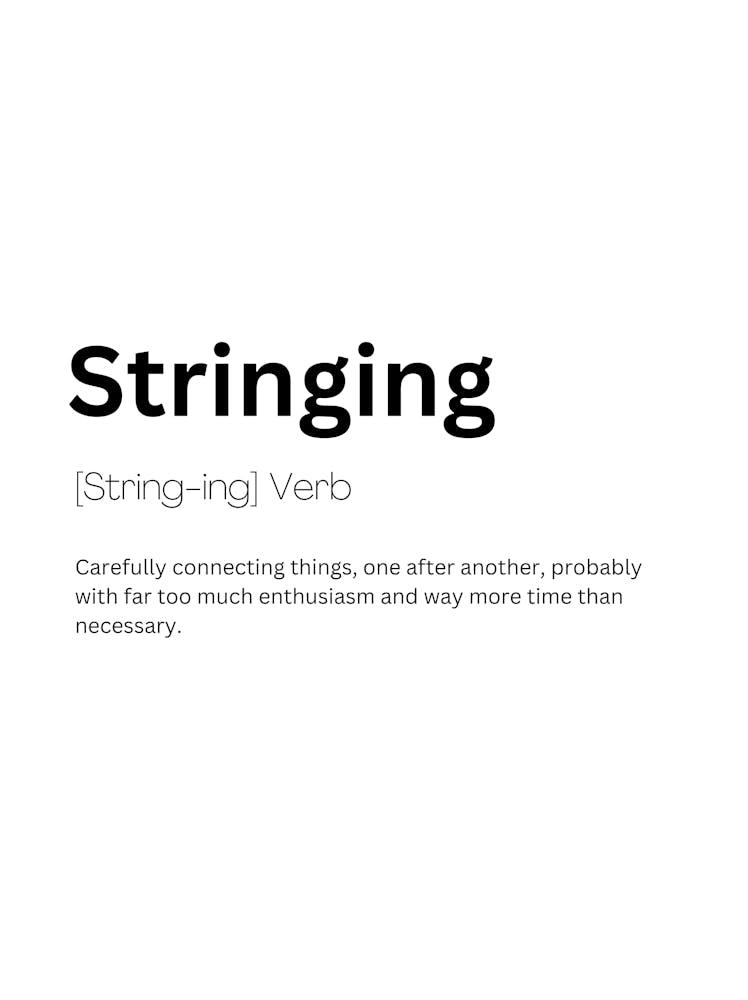 Stringing Definition Meaning