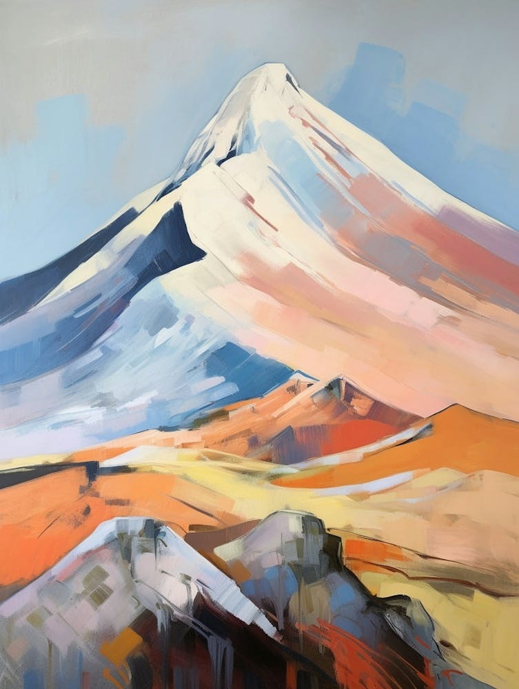 Beinn Mhanach Scotland 4 Mountain Painting