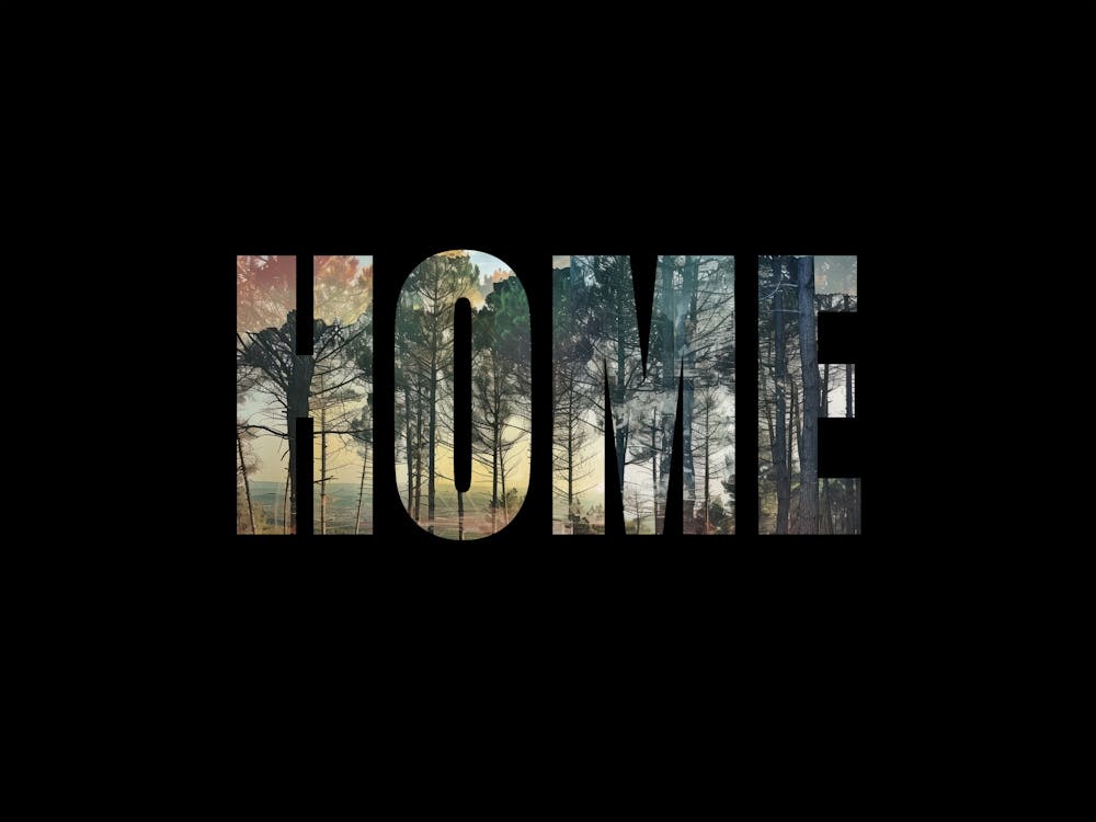 Home Poster Forest Collage Vintage 9