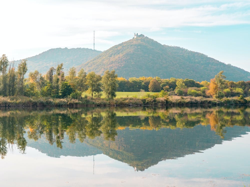Reflection Of Mountain In A Lake