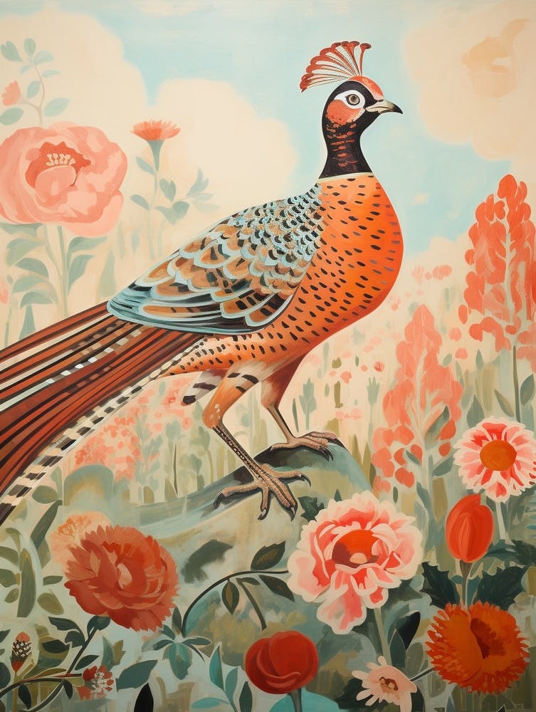 Pheasant 2 Detailed Bird Painting