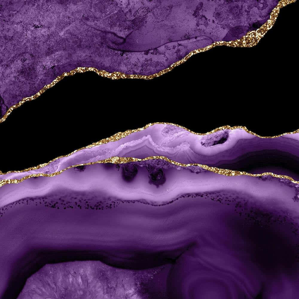 Purple & Gold Agate Texture 13