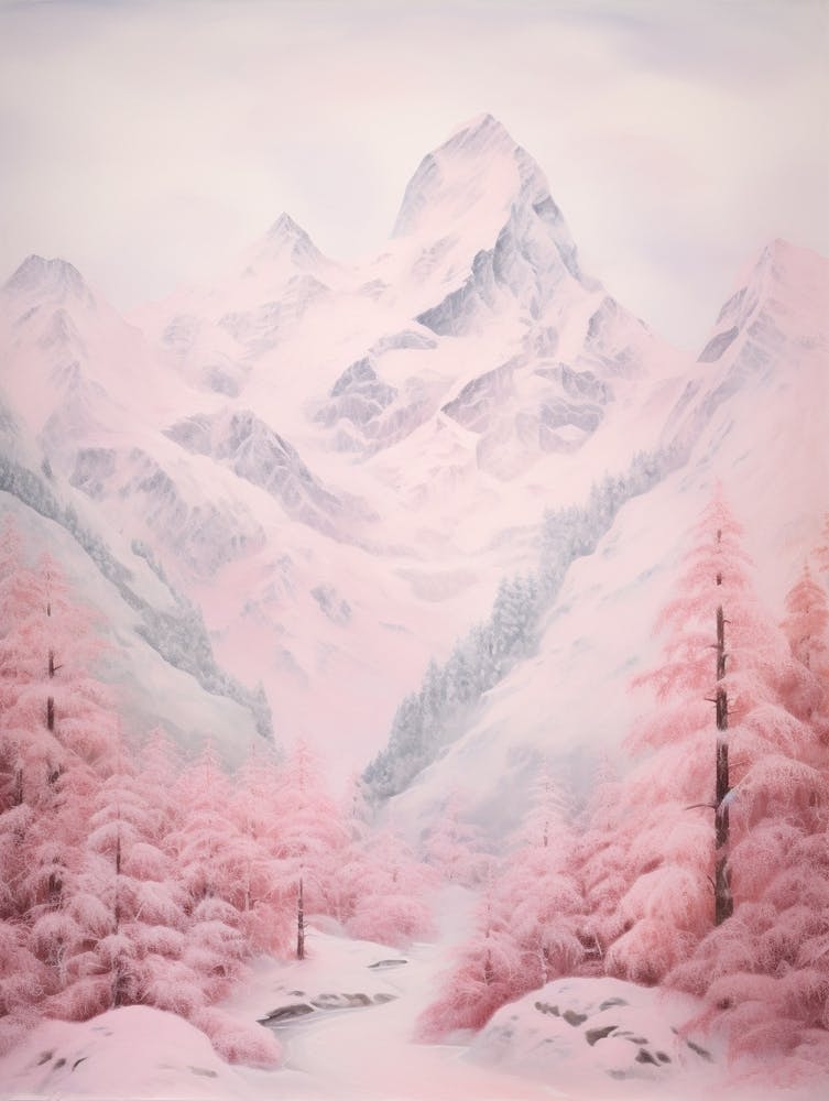 Dreamy Winter Painting Berchtesgaden National Park Germany 2