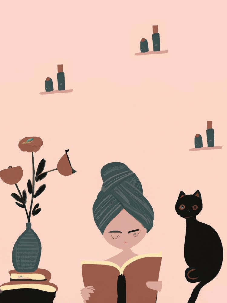 Reading Book Autum Fall Spa Day At Home