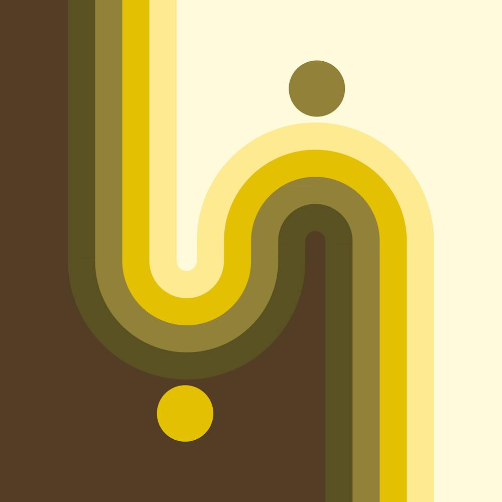 Midcentury Modern Geometric Arch Sun Abstract 6 In Organic Vibes 02