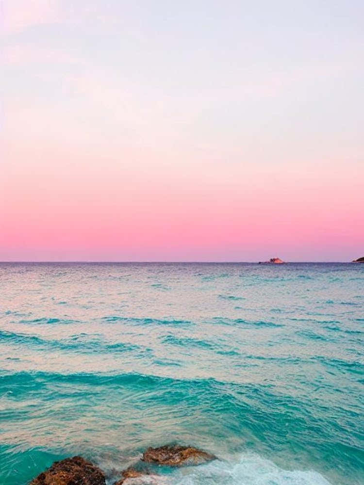 Cala Salada, Ibiza, Spain Pink Photography 1