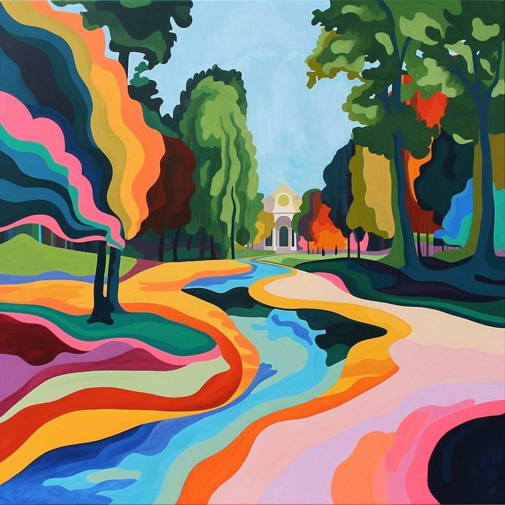 Colourful Gardens Royal Palace Of Laeken Gard Belgium 1