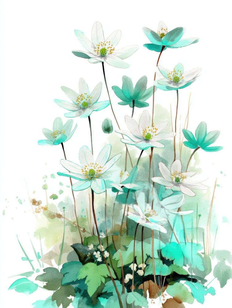 Watercolor Flowers 75