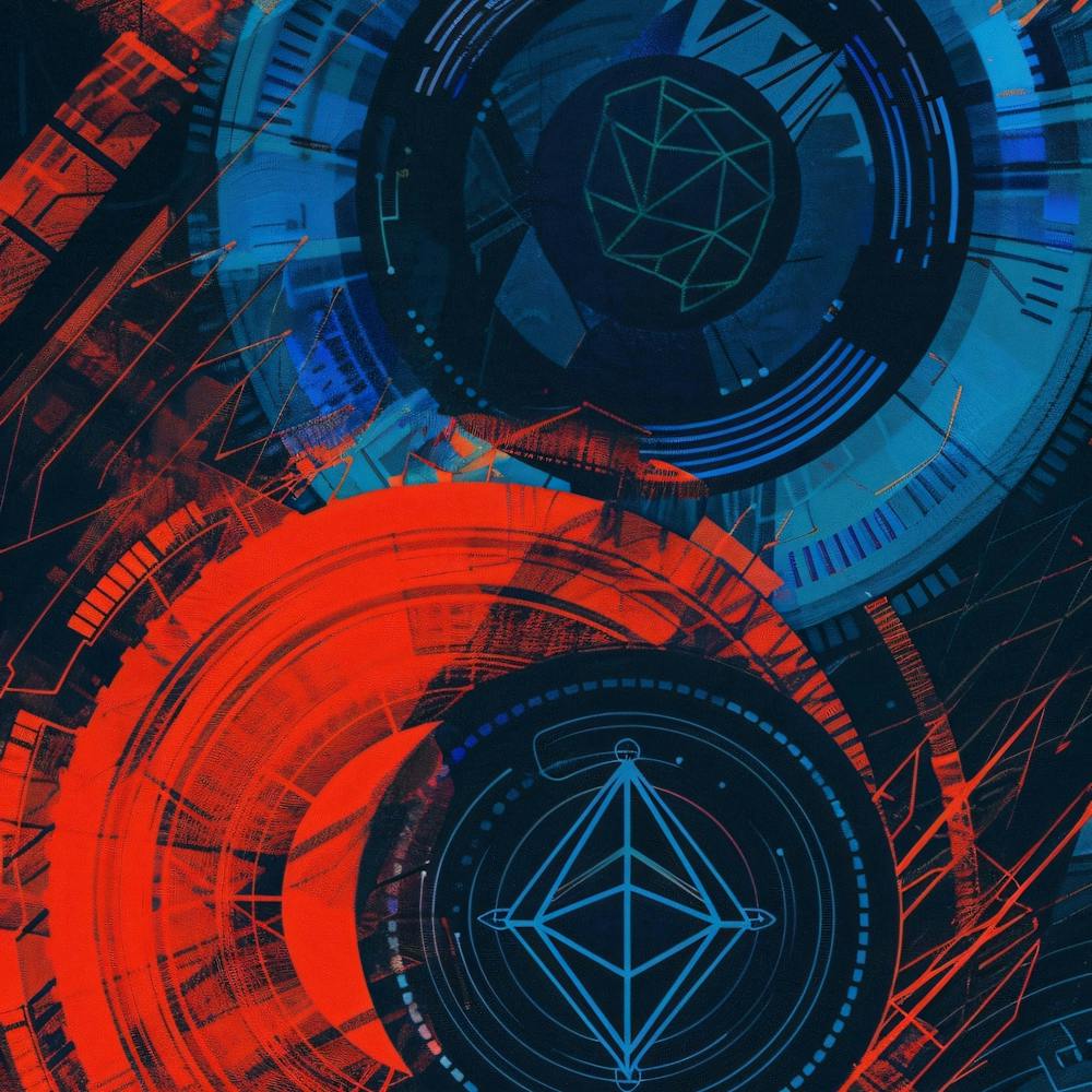 Crypto Abstract Painting