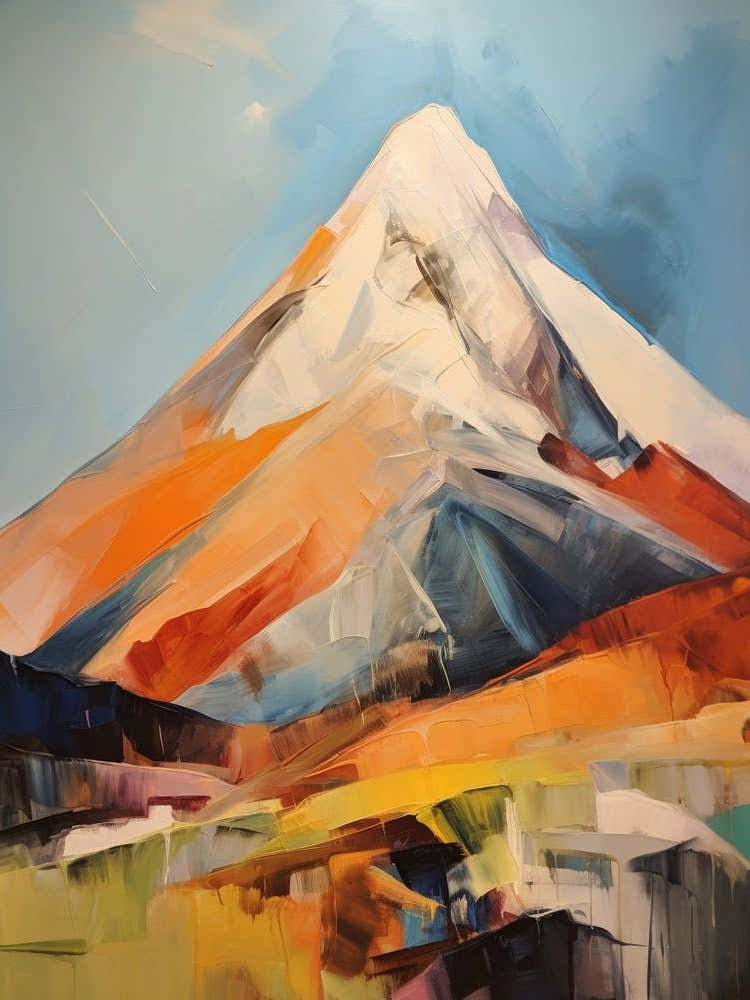 Mount Russell Usa 3 Mountain Painting