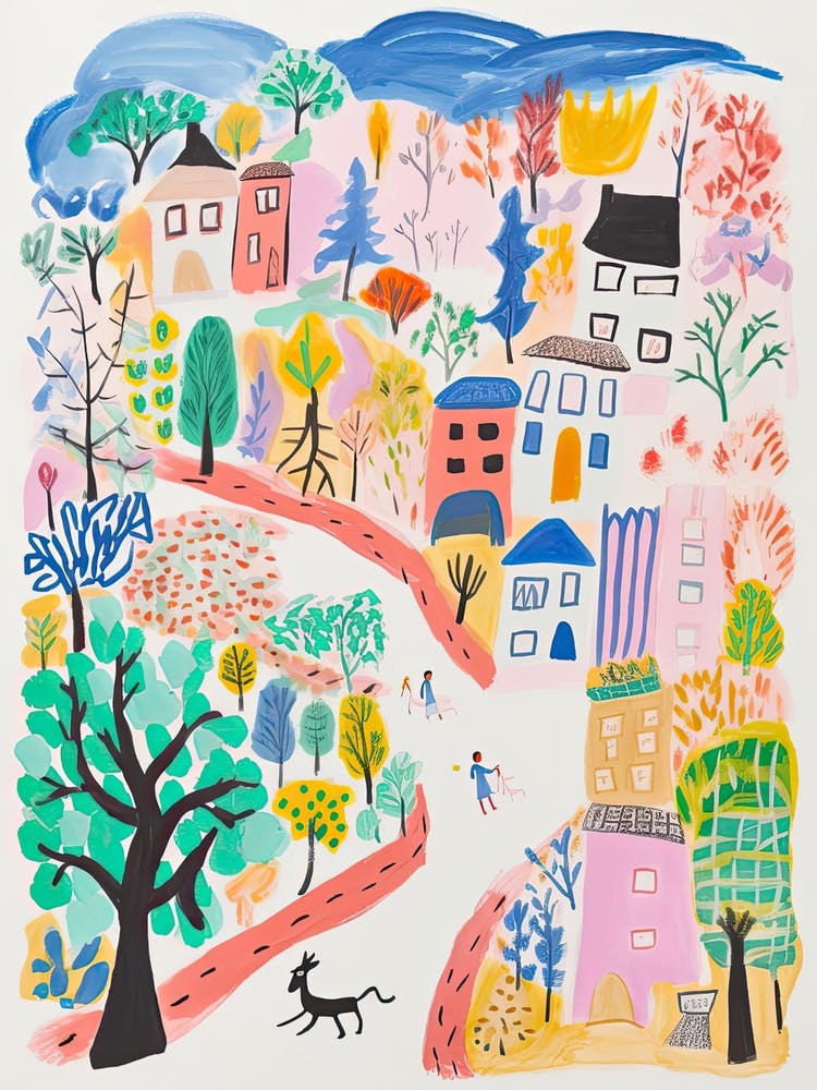 Seoul, Dreamy Storybook Illustration 2