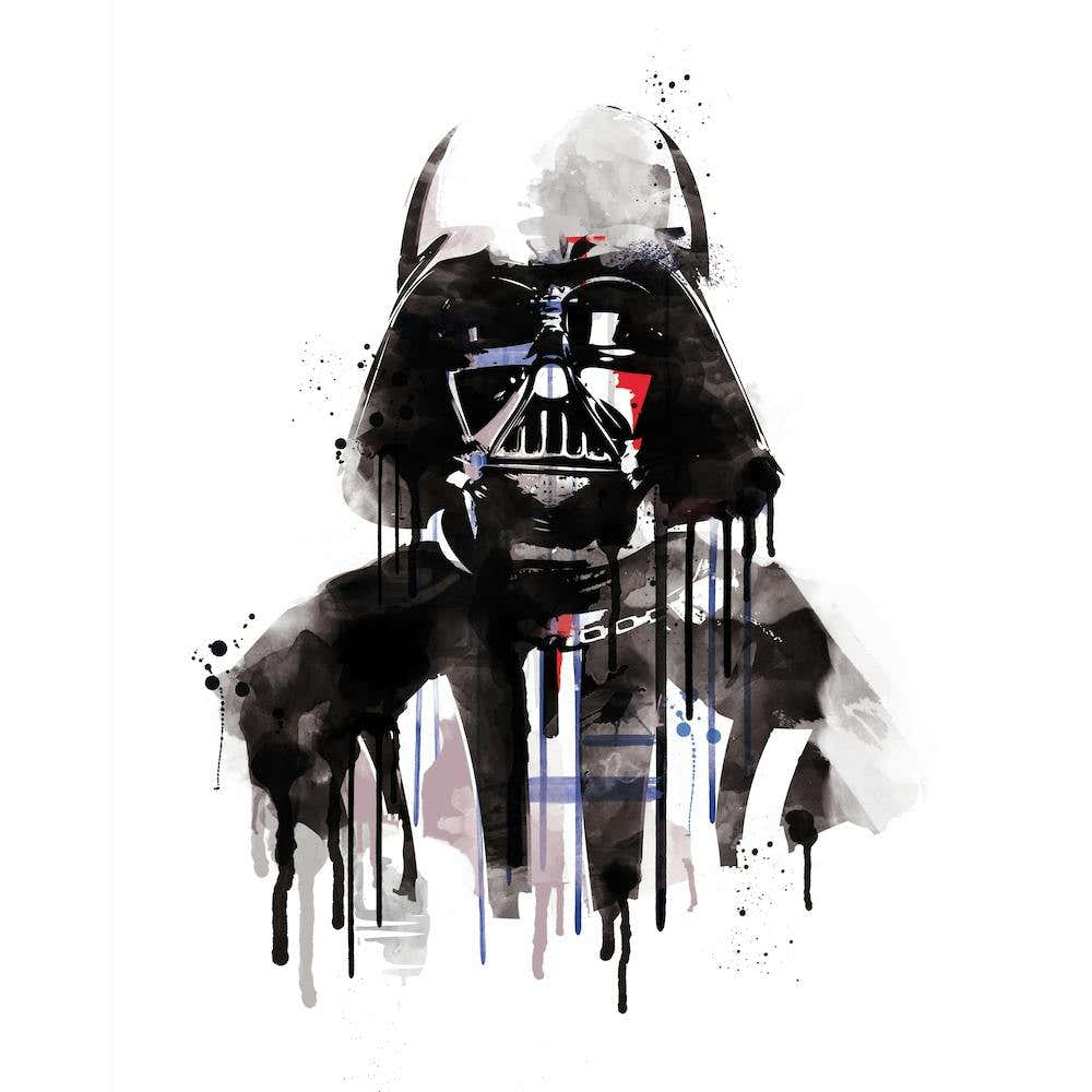 Darth Vader Watercolor Square