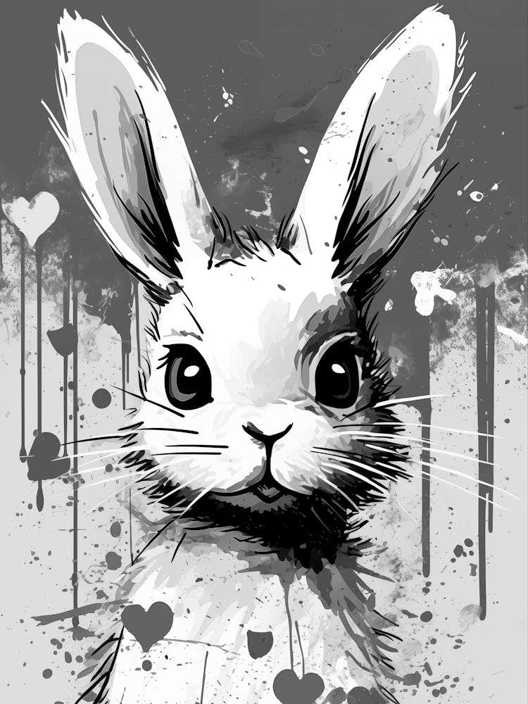 Bunny With Hearts