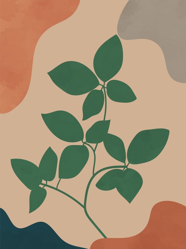 Neutral Earthy Tone Plant