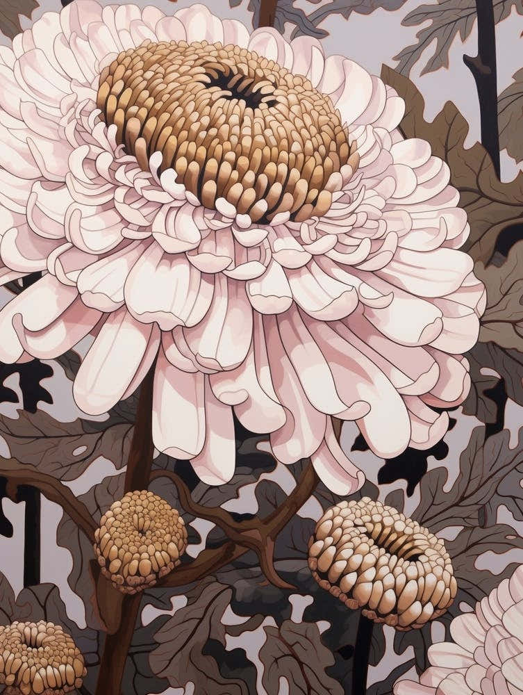 Flower Illustration Chrysanthemum 2