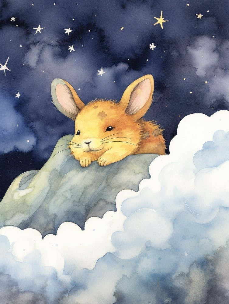 Baby Pika 2 Sleeping In The Clouds