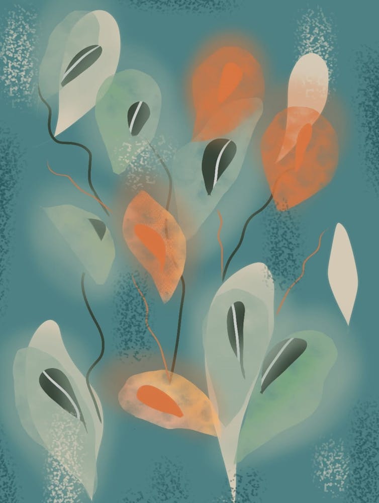 Delicate Leaves Abstract