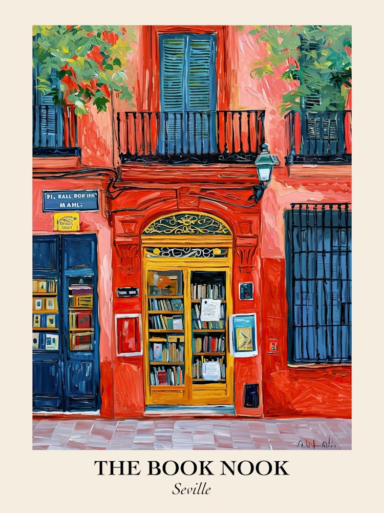 Seville Book Nook Bookshop 1 Poster