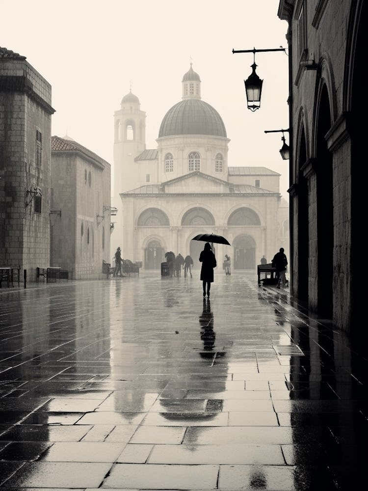 Dubrovnik, Croatia, Mediterranean Black And White Photography Analogue 3