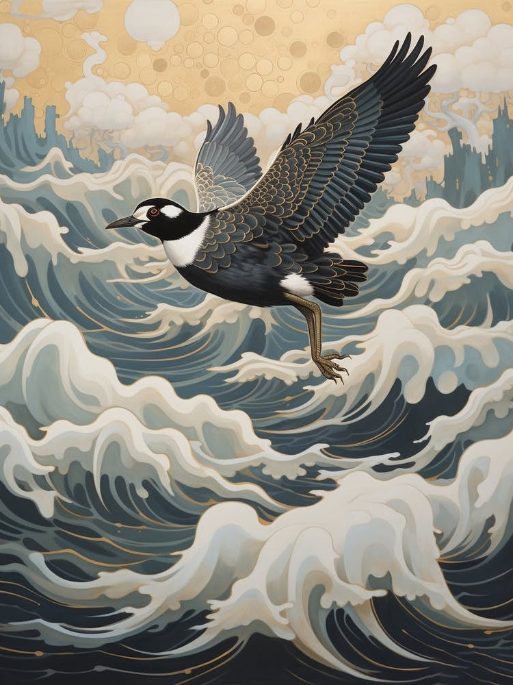 Lapwing 1 Gold Detail Painting