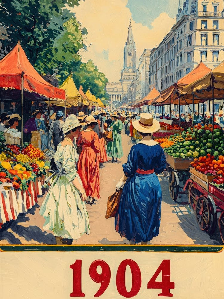 Aihrgdesign A Nostalgic Poster Of A Lively City Street Market 27f488f6 12ea 4dfa B147 8aa9ba415543 0