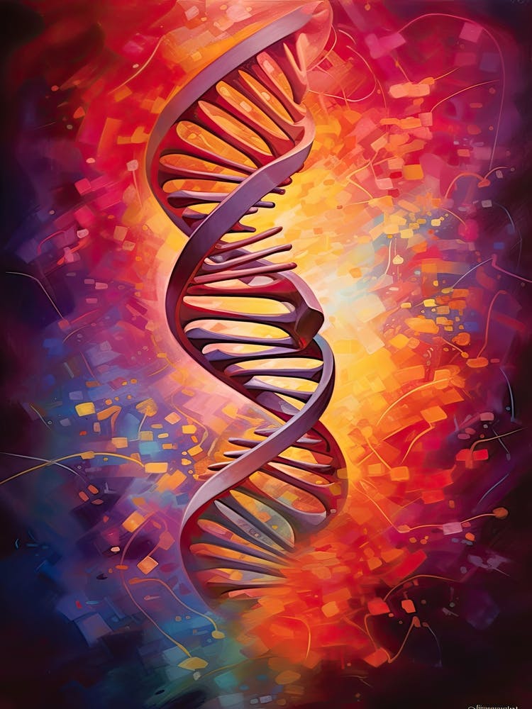 Dna Art Abstract Painting 2
