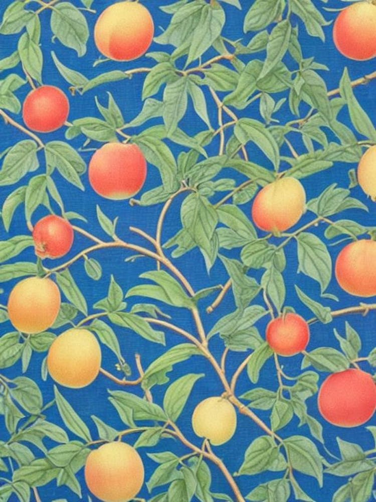 Nectarine 2 Vintage Botanical Fruit