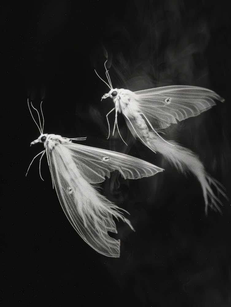 Moths In Flight 3