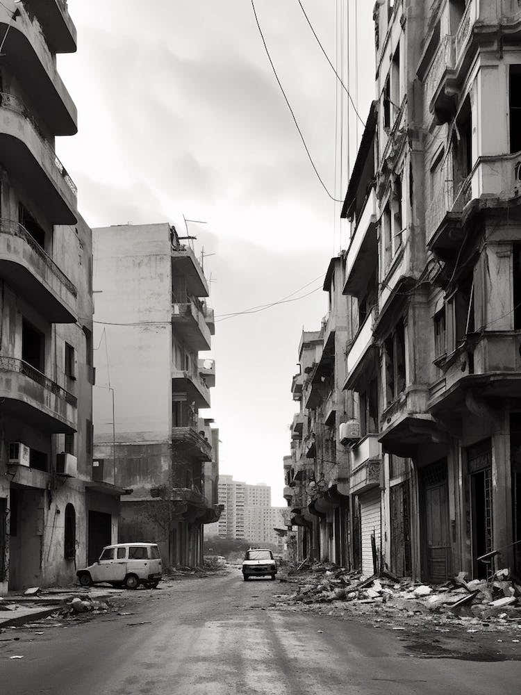 Beirut, Lebanon, Mediterranean Black And White Photography Analogue 4