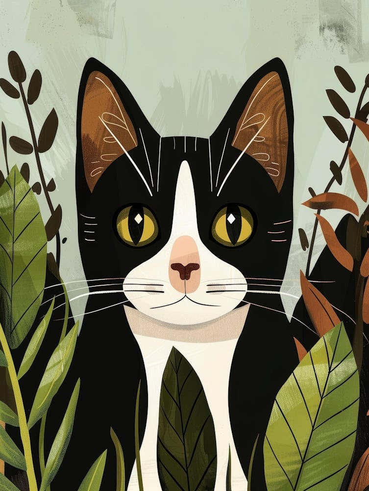 Black And White Cat 30