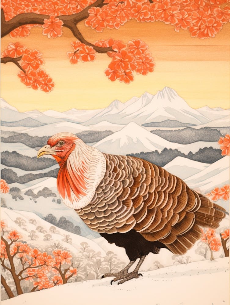 Bird Illustration Turkey 1