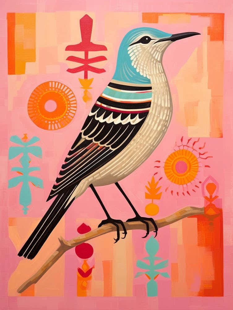 Pink Scandi Mockingbird 2