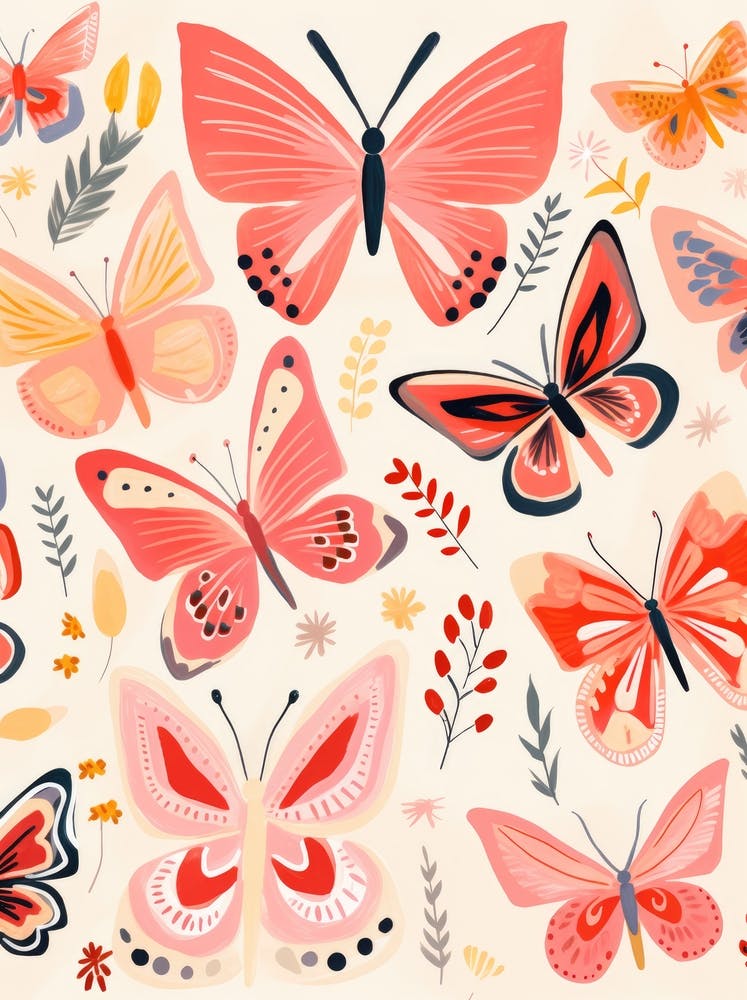 Butterflies And Flowers 3