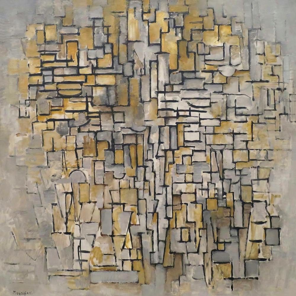 Tableau No 2, Composition No. VII (1913), Piet Mondrian