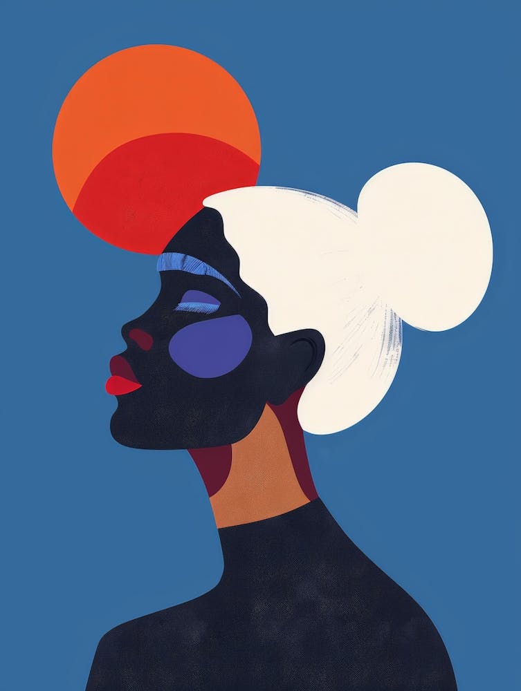 African Woman With A Sun