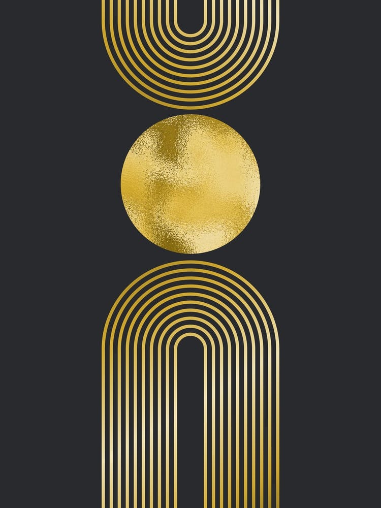 Black and Gold Geo Minimal