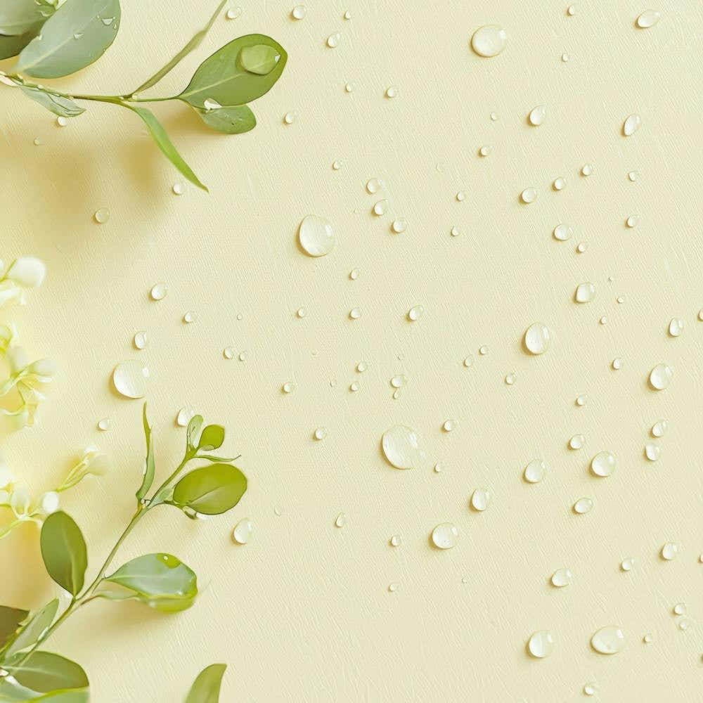 White Flowers With Drops Of Water